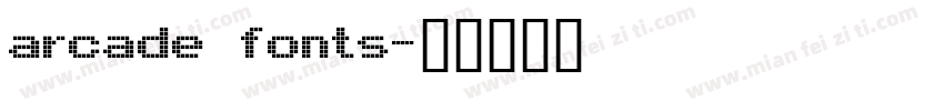 arcade fonts字体转换